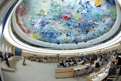 Sede do Conselho de Direitos Humanos da ONU em Genebra. Foto: ONU/Jean-Marc Ferré
