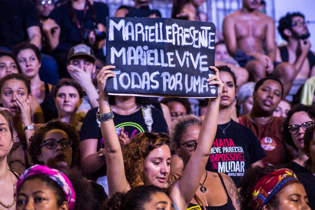 Manifestação no Rio de Janeiro após assassinato de Marielle Franco em 2018. Foto: Flickr/Bernardo G. (CC)