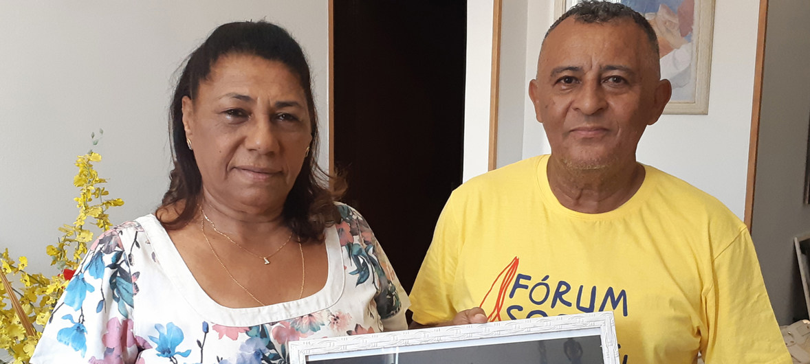 Marinete Silva e Antônio Francisco, os pais de Marielle Franco. Foto: UNIC Rio/Natalia da Luz