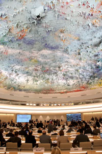 Foto do Conselho de Direitos Humanos das Nações Unidas. Crédito: ONU/ACNUDH.